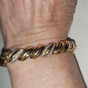 Benedetto Panetta Twist Bracelet With Rhinestones